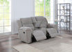 Gilson - Chenille Upholstered Reclining Loveseat - Gray - Simple Home Plus