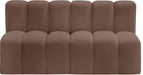 Arc - Faux Leather 2 Seats Modular Sofa - Simple Home Plus