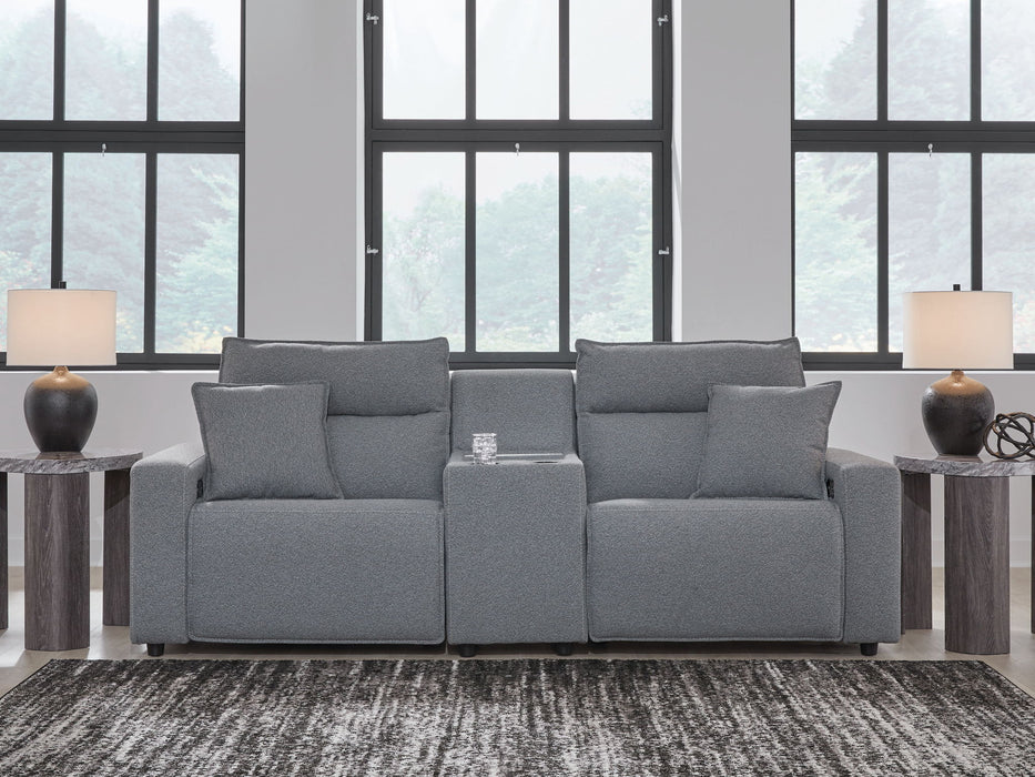 ModMax II - Salt And Pepper - Reclining Sectional - Simple Home Plus