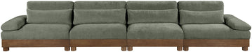 Turin - Chenille Fabric Upholstered Modular Sectional - Green - Simple Home Plus