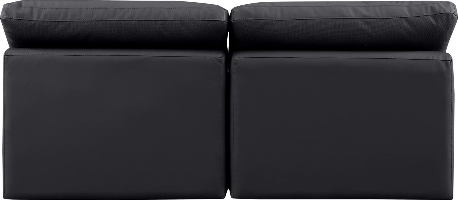 Indulge - Faux Leather 2 Seat Modular Armless Sofa - Simple Home Plus