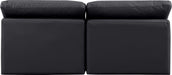 Indulge - Faux Leather 2 Seat Modular Armless Sofa - Simple Home Plus