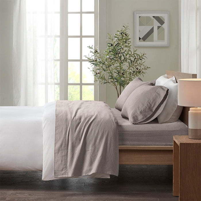 Queen Cozy Sheet Set - Gray Solid - Simple Home Plus