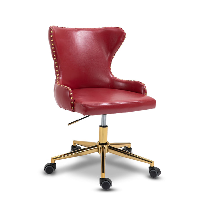 Hendrix - Office Chair with Gold Legs - Simple Home Plus