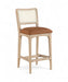 Atrium - Counter Stool With Brushed Natural Base (Set of 2) - Simple Home Plus