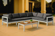 Nizuc - Outdoor Patio 6 Piece Modular Sectional With White Frame - Simple Home Plus