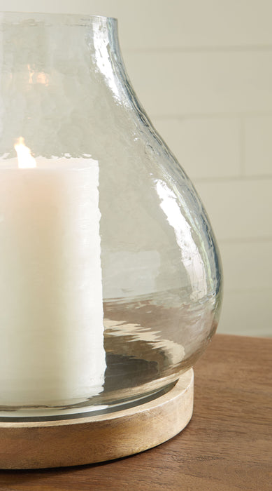 Adalisen - Clear / Brown - Candle Holder - Simple Home Plus