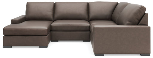 Calden - 4-Piece Sectional With LAF Corner Chaise - Chocolate - Simple Home Plus
