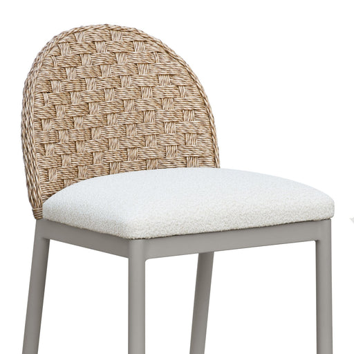 Kobalt - Counter Height Outdoor Barstool - Ivory - Simple Home Plus