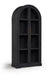 Corva - Solid Wood, Oak Veneer And Stainless Steel Storage Cabinet - Simple Home Plus