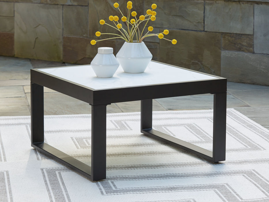 Beachloft - Black / Gray - Square Cocktail Table - Simple Home Plus