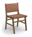 Entwine - Vegan Leather Upholstered Dining Chair - Painted Brown - Simple Home Plus