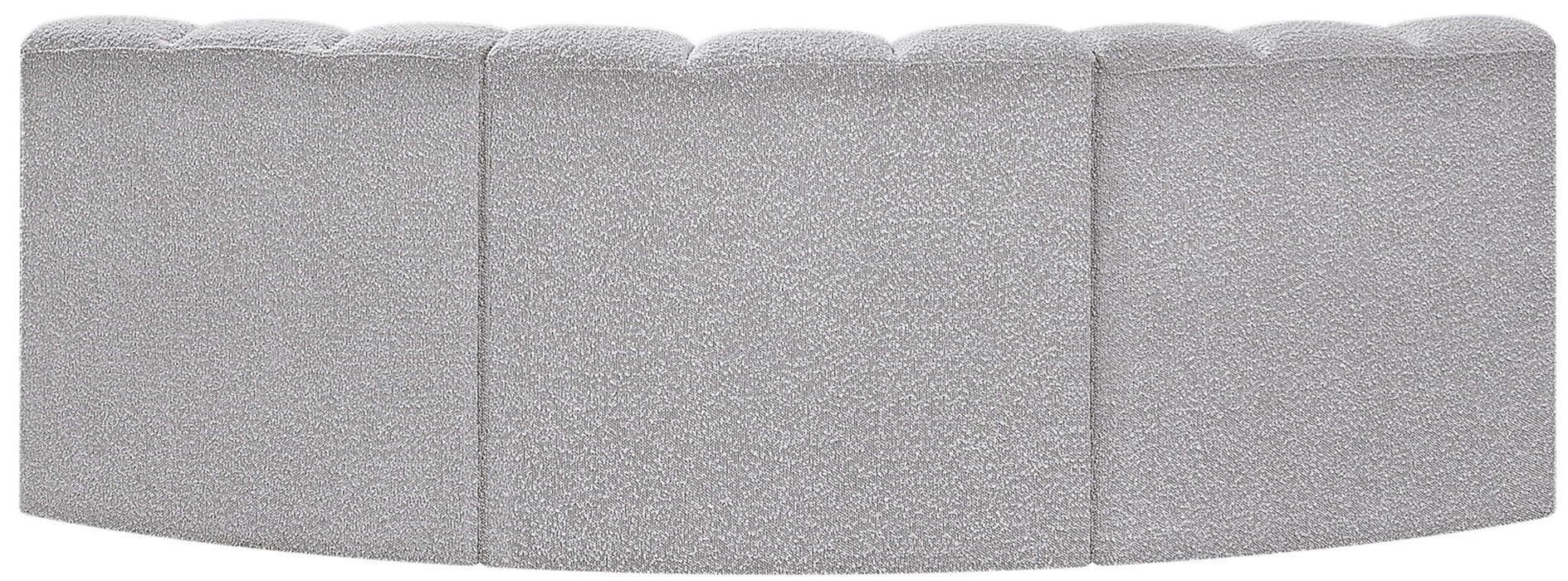 Arc - Boucle Fabric 3 Piece Modular Corner Sofa - Simple Home Plus