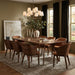 Glenwood - 86.75" Solid Wood And Walnut Veneer Dining Table - Brown - Simple Home Plus