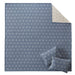 Keystone - Full/Queen Coverlet Set - Blue - Simple Home Plus