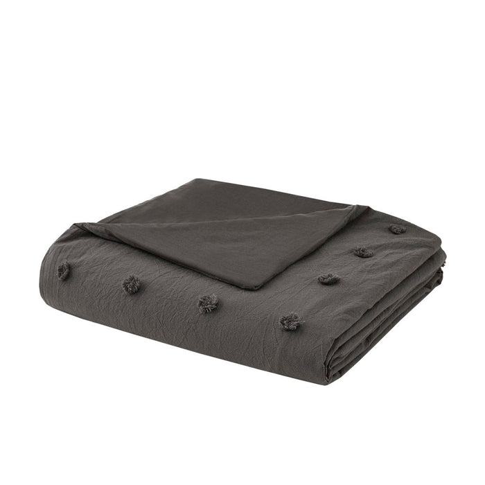 Brooklyn - Twin Duvet Cover Set - Charcoal