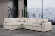 Comfy - 4 Piece Linen Fabric Modular Armless Sectional - Simple Home Plus