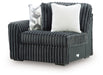 Midnight-Madness - LAF Corner Chair - Gunmetal - Simple Home Plus