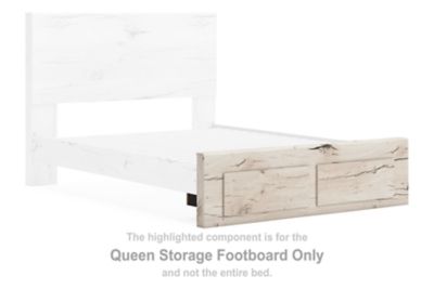 Lawroy - Queen Storage Footboard - Light Natural - Simple Home Plus