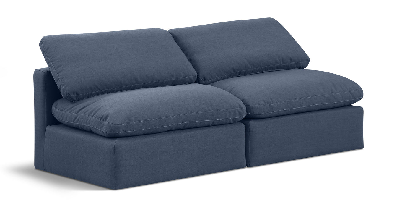 Indulge - Linen 2 Seat Modular Armless Sofa - Simple Home Plus