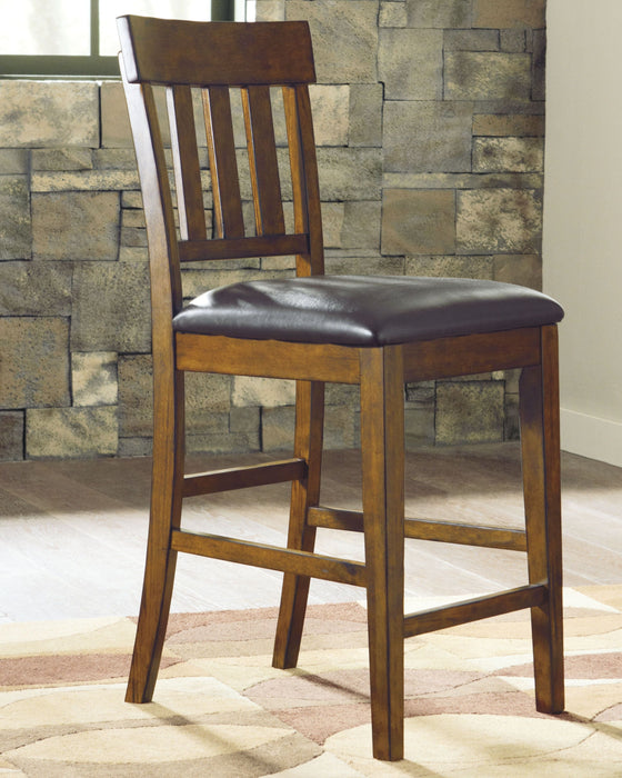 Ralene - Medium Brown - Upholstered Barstool (Set of 2) - Simple Home Plus