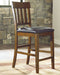 Ralene - Medium Brown - Upholstered Barstool (Set of 2) - Simple Home Plus