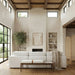 Nara - Linen Textured Fabric Upholstered Bench - Painted Brown Walnut - Simple Home Plus
