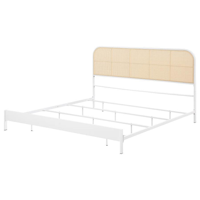 Amherst - Radio Weave Rattan Metal Bed - Simple Home Plus
