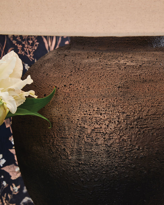 Newgerhard - Brown / Black - Metal Table Lamp - Simple Home Plus