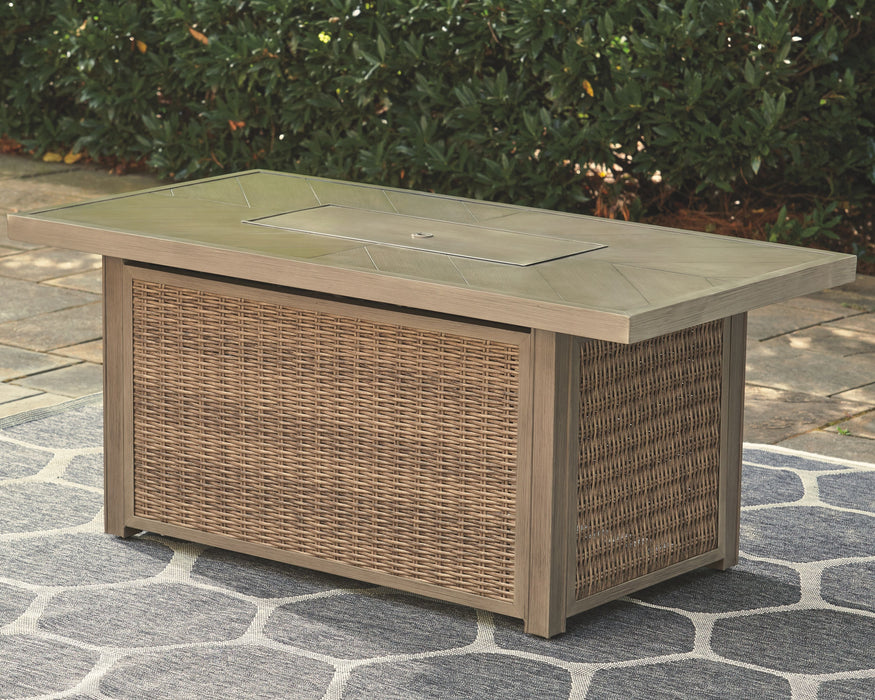 Beachcroft - Rectangular Fire Pit Table - Simple Home Plus