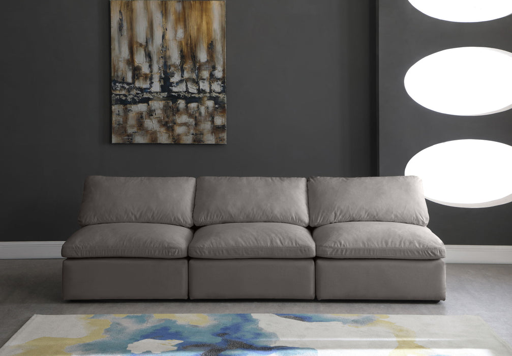 Plush - Modular Armless 3 Seat Sofa - Simple Home Plus