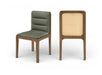 Ellis - Vegan Leather Upholstered Dining Chair (Set of 2) - Brown Base - Simple Home Plus