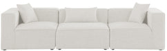 Cube - Linen Modular 3 Seat Sofa - Simple Home Plus