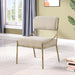 Bastille - Upholstered Dining Side Chair (Set of 2) - Brass Frame - Simple Home Plus