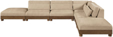 Turin - Chenille Fabric Upholstered Modular Sectional - Beige - Simple Home Plus