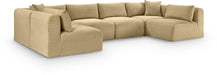 Shaggy - 6 Piece Modular U-Shaped Armless Sectional - Simple Home Plus