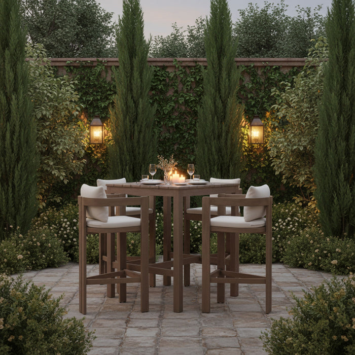 Newport - Water Resistant Fabric Upholstered Outdoor Patio Bar Stool - Simple Home Plus