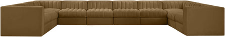 Rummi - Velvet Performance Fabric Upholstered 10 Piece Modular Sectional - Simple Home Plus