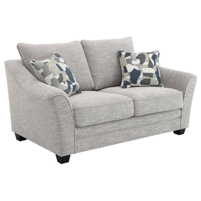 Tomkins - Boucle Upholstered Loveseat - Light Gray - Simple Home Plus