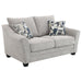 Tomkins - Boucle Upholstered Loveseat - Light Gray - Simple Home Plus