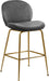 Paris - Stool with Gold Legs (Set of 2) - Simple Home Plus