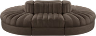 Rummi - Oval Velvet Performance Fabric Upholstered 6 Piece Modular Sectional - Simple Home Plus