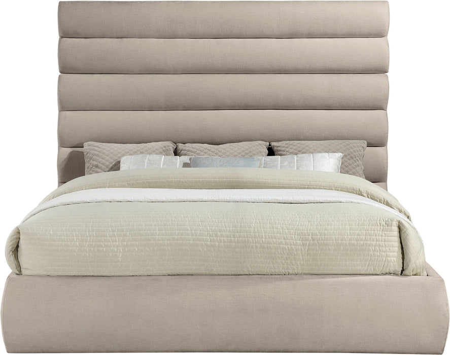 Adam - Chenille Fabric Bed With 70.5" Headboard - Simple Home Plus