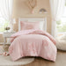Gracie - Twin Floral Reversible Duvet Cover Set - Pink - Simple Home Plus