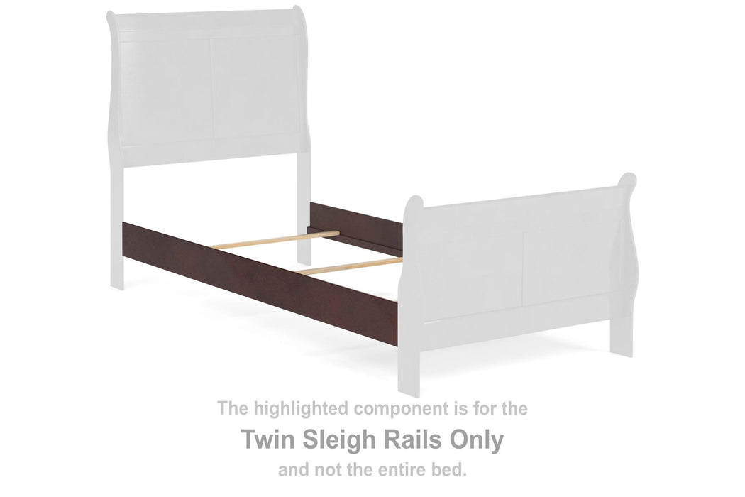 Alisdair - Twin Sleigh Rails - Reddish Brown - Simple Home Plus