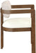 Ravina - Upholstered Dining Chair With Stained Brown Base (Set of 2) - Simple Home Plus