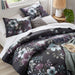 Jolene - 3 Piece King/California King Printed Comforter Set - Dark Gray/Plum - Simple Home Plus