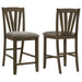 Canfield - Counter Height Dining Side Chair (Set of 2) - Brown - Simple Home Plus