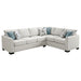 Ashford - Chenille Upholstered Sleeper Sectional Sofa - Greige - Simple Home Plus