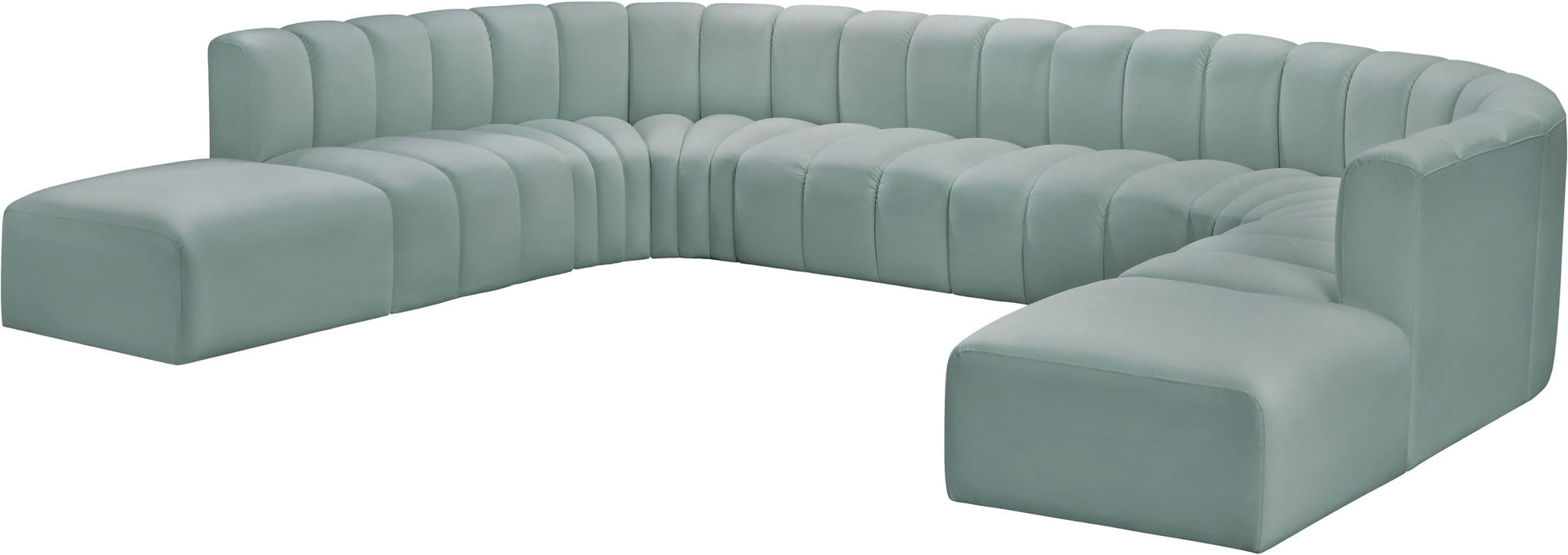 Arc - Faux Leather Modular Sectional - Simple Home Plus